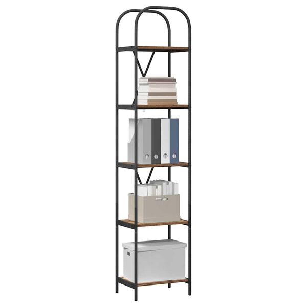 vidaXL Reg&aacute;l na knihy Star&eacute; drevo 40 x 30 x 183 cm Kompozitn&eacute; drevo