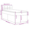 vidaXL Posteľn&yacute; r&aacute;m boxsping s matracom tmavosiv&yacute; 80x200 cm l&aacute;tka