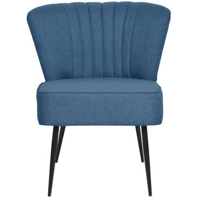 vidaXL Kokteilová stolička, modrá, látka