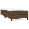 vidaXL Posteľn&yacute; r&aacute;m s boxspringom tmavohned&aacute; 100x200 cm l&aacute;tka
