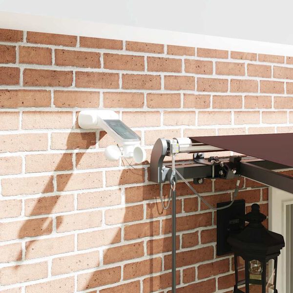 vidaXL Automaticky zaťahovacia mark&iacute;za s LED hned&aacute; 400x300 cm