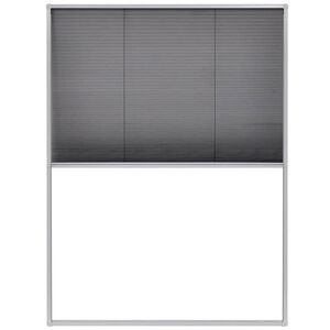 vidaXL Plisovan&aacute; okenn&aacute; sieťka proti hmyzu s hlin&iacute;kov&yacute;m r&aacute;mom, 60 x 80 cm