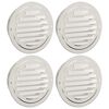 vidaXL Kryty vzduchov&yacute;ch ventil&aacute;torov 4 pcs Strieborn&aacute; 125 mm