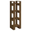 vidaXL Knižnica/deliaca stena medovohnedá 41x35x125 cm masívne drevo