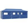 vidaXL Skladac&iacute; p&aacute;rty stan s 8 bočn&yacute;mi stenami 870x291x315 cm modr&yacute;