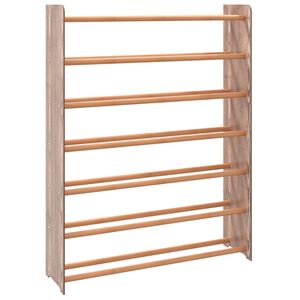 vidaXL Reg&aacute;l na top&aacute;nky hned&yacute; 90x24x117 cm spracovan&eacute; drevo