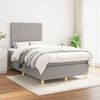 vidaXL Boxspring posteľ s matracom bledosiv&aacute; 120x200 cm l&aacute;tka