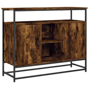 vidaXL Komoda dymov&yacute; dub 100x35x80 cm kompozitn&eacute; drevo