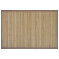 Bambusové prestieranie, 6 ks, 30 x 45 cm, hnedé