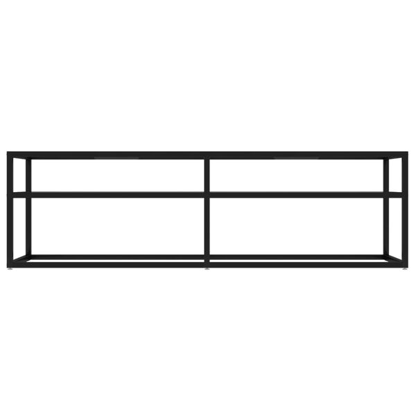 vidaXL TV skrinka, priehľadn&aacute; 140x40x40,5 cm, tvrden&eacute; sklo