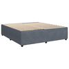 vidaXL Posteľn&yacute; r&aacute;m boxspring s matracom tmavosiv&yacute; 200x200 cm zamat