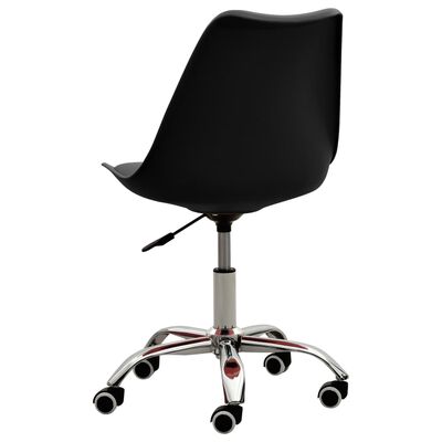 vidaXL Kancelárske stoličky 2 ks čierne umelá koža