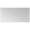 vidaXL Zrkadlo do k&uacute;peľne s LED Priehľadn&aacute; 40 x 20 cm tvrden&eacute; sklo