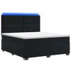 vidaXL Posteľ boxspring s matracom Čierna 200 x 200 cm Zamat