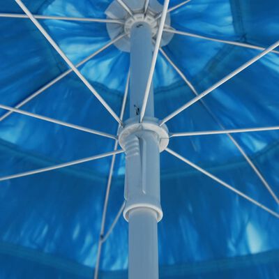 vidaXL Plážový slnečník Hawaii, modrý 180 cm