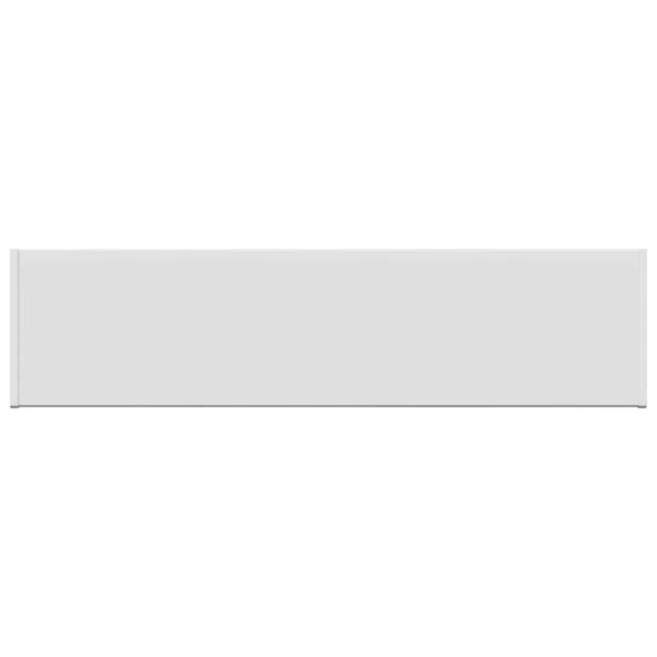 vidaXL Parapetn&eacute; dosky Biely 80 x 20 x 4,5 cm PVC