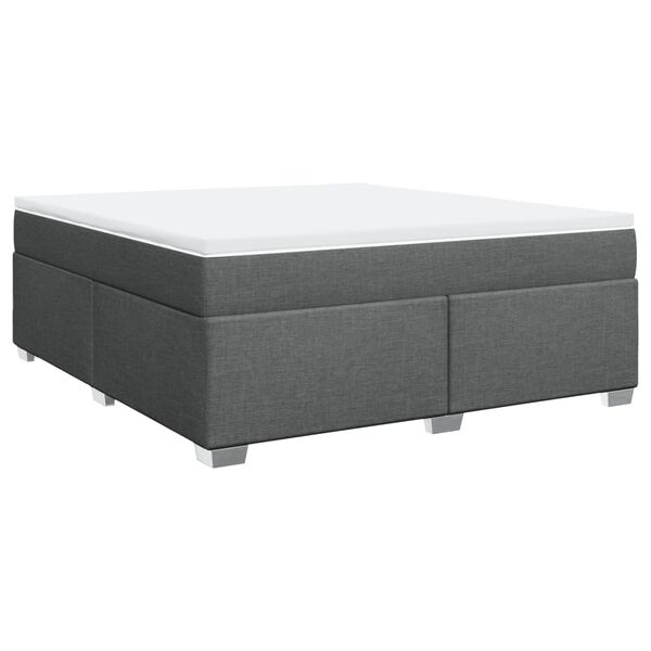 vidaXL Boxspring posteľ s matracom tmavosiv&aacute; 180x200 cm l&aacute;tka