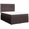 vidaXL Boxspring posteľ s matracom tmavohned&aacute; 140x190 cm l&aacute;tka