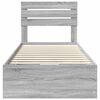 vidaXL R&aacute;m postele Siv&yacute; Sonoma 90 x 200 cm Inžinierske drevo