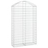 vidaXL Obl&uacute;kov&yacute; gabionov&yacute; k&ocirc;&scaron; 100x30x160/180 cm pozinkovan&eacute; železo