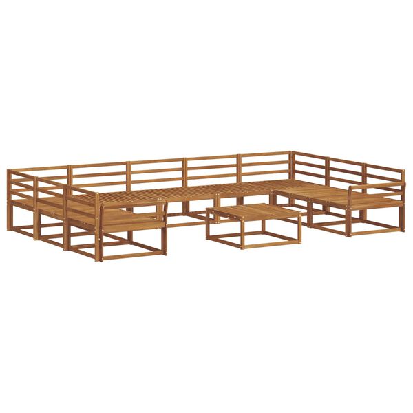 vidaXL Z&aacute;hradn&aacute; s&uacute;prava gaučov 10 pcs Pr&iacute;rodn&aacute; Pevn&eacute; ak&aacute;ciov&eacute; drevo