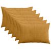 vidaXL Poťah na podložku 6 pcs ALMELO Žlt&aacute; 50 x 80 cm man&scaron;estr