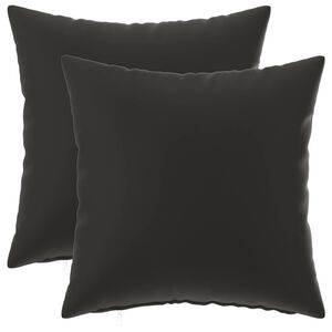 vidaXL Poťah na podložku 2 pcs HEERLEN Čierna 30 x 30 cm Polyester