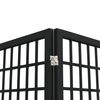 vidaXL Skladací paraván s 5 panelmi japonský štýl 200x170 cm čierny