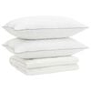 vidaXL S&uacute;prava papl&oacute;nu z 90% husacieho peria FULDA 3 ks 240 x 260 cm