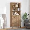 vidaXL Highboard Remeseln&yacute; dub 69,5 x 34 x 180 cm Kompozitn&eacute; drevo