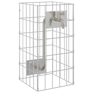 vidaXL Gabi&oacute;nov&yacute; faucet Strieborn&aacute; 26 x 25 x 50 cm Nerezov&aacute; oceľ