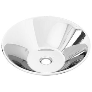 vidaXL Um&yacute;vadlo 42x14 cm keramick&eacute; strieborn&eacute;