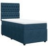 vidaXL Posteľn&yacute; r&aacute;m boxsping s matracom tmavomodr&yacute; 90x190 cm zamat