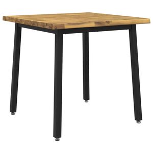 vidaXL St&ocirc;l s živ&yacute;m okrajom 60 x 55 x 75 cm Pevn&eacute; ak&aacute;ciov&eacute; drevo