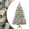 vidaXL Umel&yacute; vianočn&yacute; stromček 270 cm 300 LED Tepl&aacute; biela PVC a oceľ