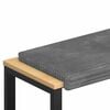 vidaXL Vank&uacute;&scaron; na lavičku Pl plush kord Svetlosiv&aacute; Hĺbka 35 cm