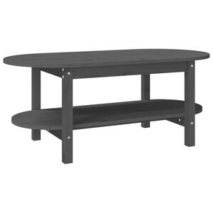 vidaXL Konferenčn&yacute; stol&iacute;k siv&yacute; 110x55x45 cm borovicov&yacute; mas&iacute;v