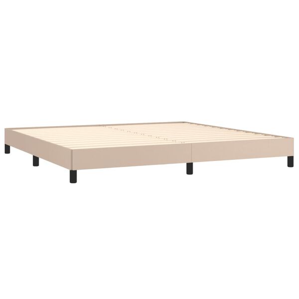 vidaXL Boxspring posteľ s matracom kapuč&iacute;nov&aacute; 200x200 cm umel&aacute; koža