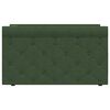 vidaXL Pohovka s matracom a USB tmavozelen&aacute; l&aacute;tkov&aacute; 90x200 cm
