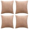 vidaXL Poťahy na vankúše 4 ks, látka 40x40 cm, béžové