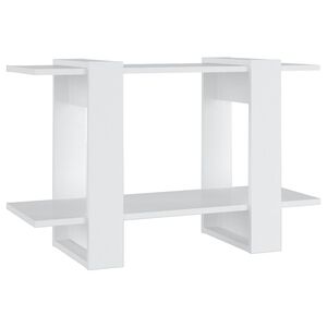 vidaXL Knižnica/deliaca stena biela 80x30x51 cm