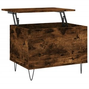 vidaXL Konferenčn&yacute; stol&iacute;k dymov&yacute; dub 60x44,5x45 cm spracovan&eacute; drevo