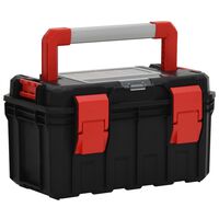 vidaXL Box na náradie čierno-červený 45x28x26,5 cm
