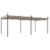 vidaXL Pergola so zaťahovacou strechou sivohned&aacute; 589x292x230 cm