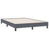 vidaXL Posteľn&yacute; r&aacute;m boxspring bez matracom tmavosiv&yacute; 140x220 cm zamat