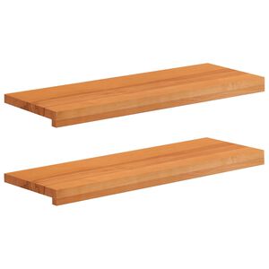 vidaXL N&aacute;&scaron;ľapy na schody 2 ks 80 x 25 x 2 cm Svetlohned&aacute;