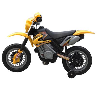 vidaXL Detská motorka, žlto čierna