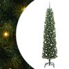 vidaXL Umel&yacute; vianočn&yacute; stromček Zelen&aacute; 240 cm PVC, oceľ a plast