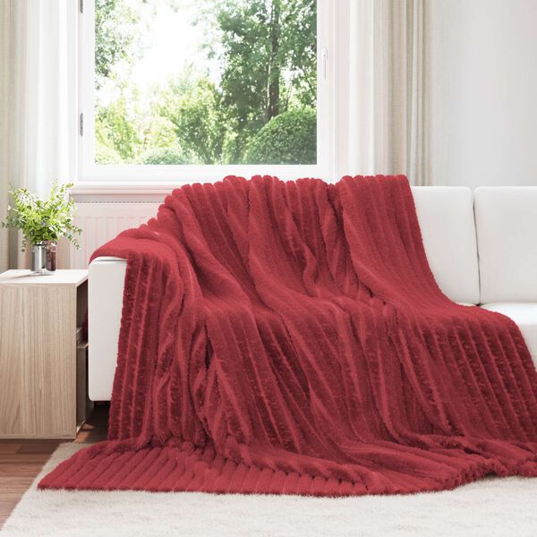 vidaXL Prikr&yacute;vky na hodenie 6 pcs Bordeaux červen&aacute; 270 x 240 cm Fl&iacute;s