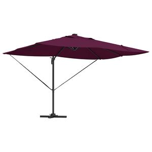 vidaXL Slnečn&iacute;k 352 x 251 x 265 cm Polyester a hlin&iacute;k Bordeaux červen&aacute;